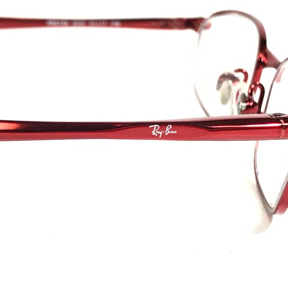 Ray-Ban Petite Eyeglasses Frames RB6109 2539 Red Oval Full Wire Rim 51-17-140